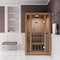 Steamspa 2-Person Carbon FAR Infrared Hemlock Wooden Indoor Sauna Room with LED Touch Control Panel SC-SS0011-0S - alternate 12